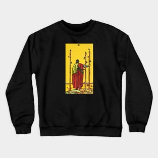 Three of wands tarot card Crewneck Sweatshirt